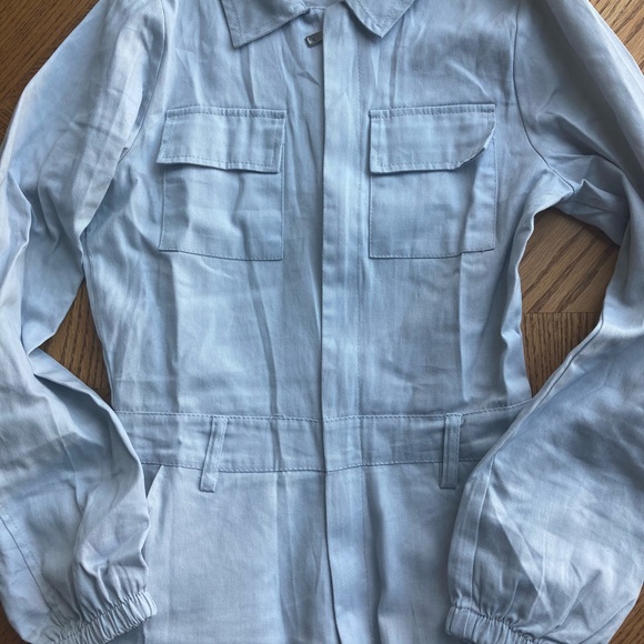 Gray zip up jumpsuit - Picture 2 of 7